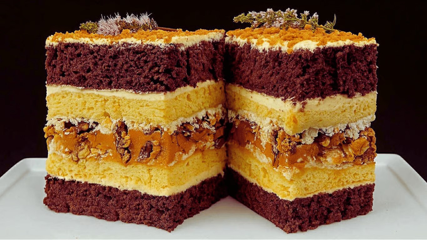 Acest desert impresionează nu doar prin aspectul său, ci și prin amestecul bogat de arome. Perla Carpaților este o adevărată bijuterie culinară