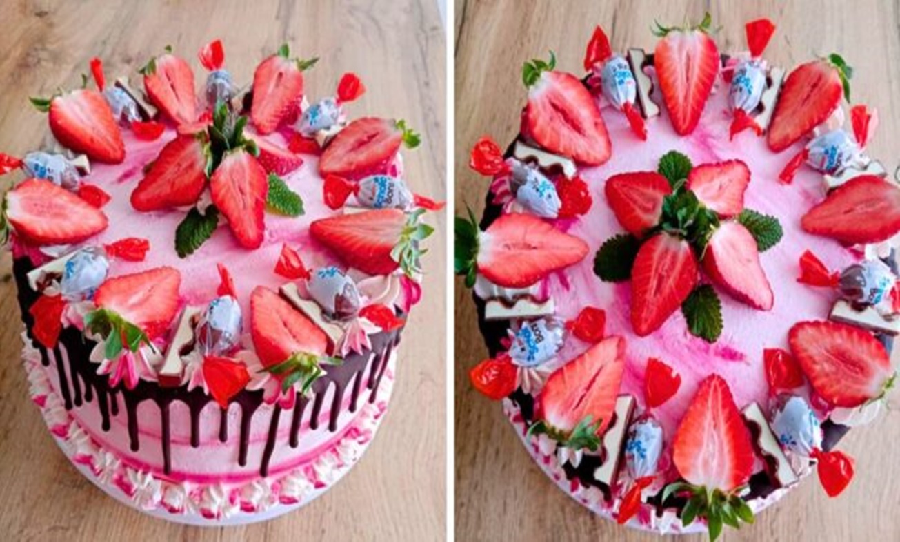 O rețetă simplă de tort cu căpșuni pe care nu o poți decât să o iubești O rețetă simplă de tort cu căpșuni pe care nu o poți decât să o iubești