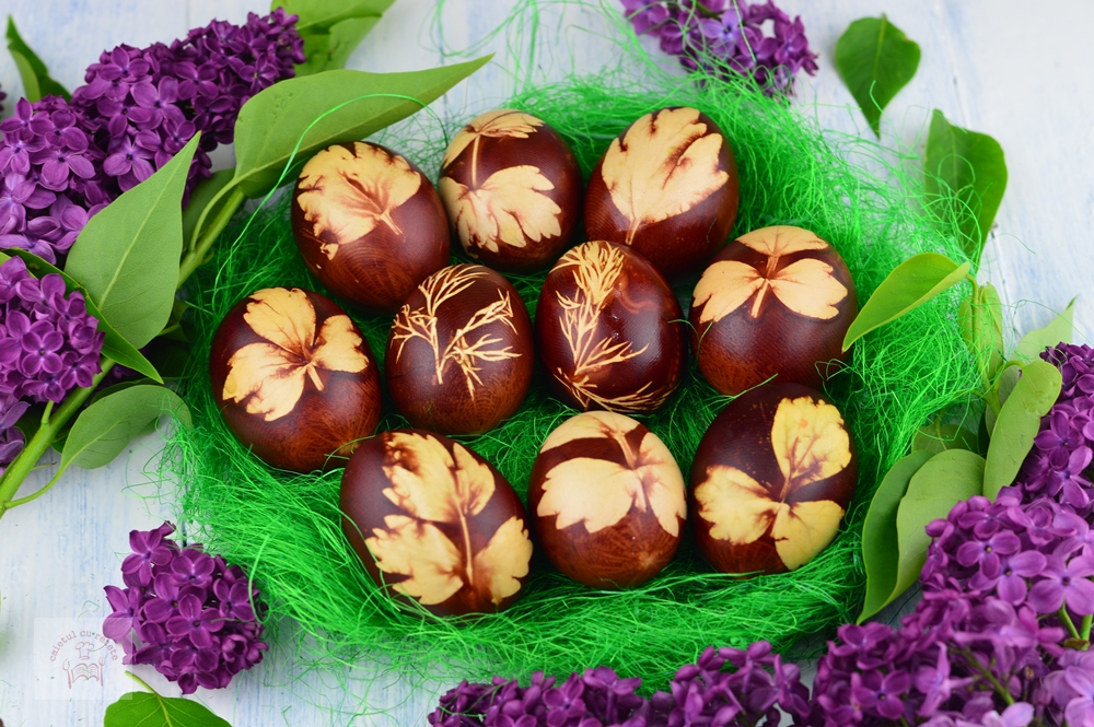 Vopsea naturală pentru oua vesele. Simplu si sanatos