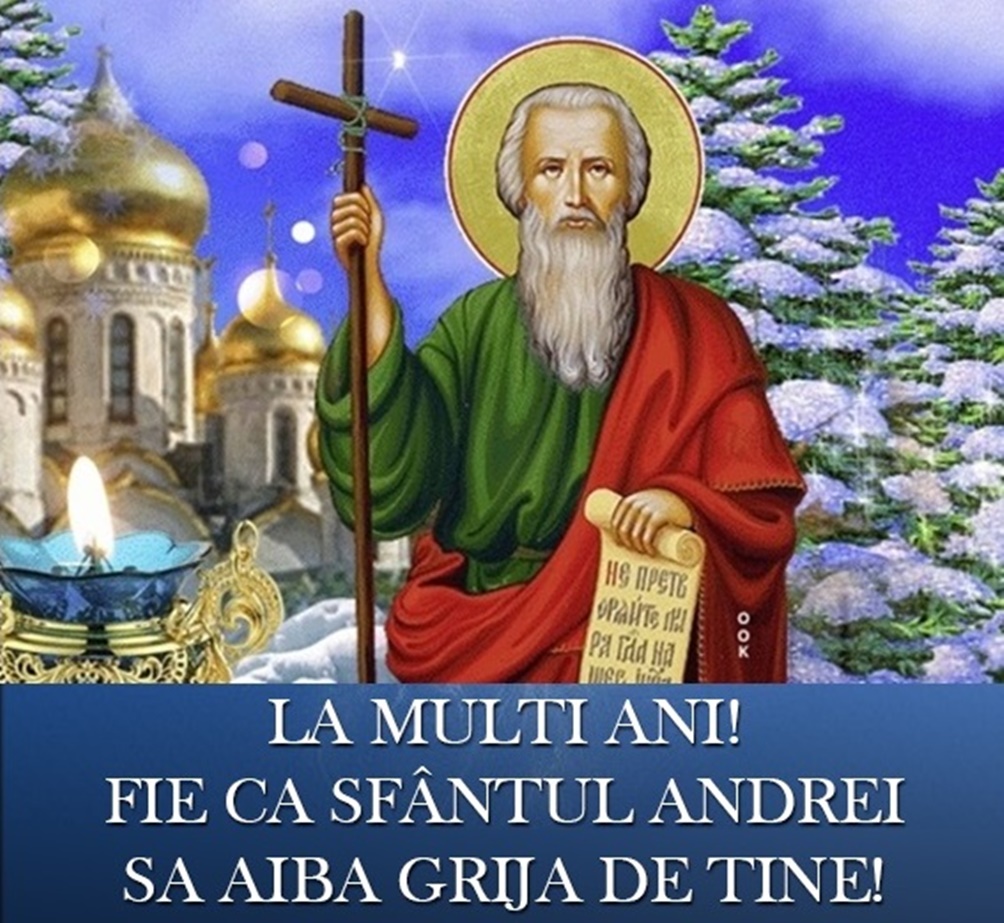 Cele mai frumoase felicitari de Sfantul Andrei! Ce SMS-uri, urări, felicitări, mesaje poți trimite celor care își sărbătoresc onomastica de Sf. Andrei