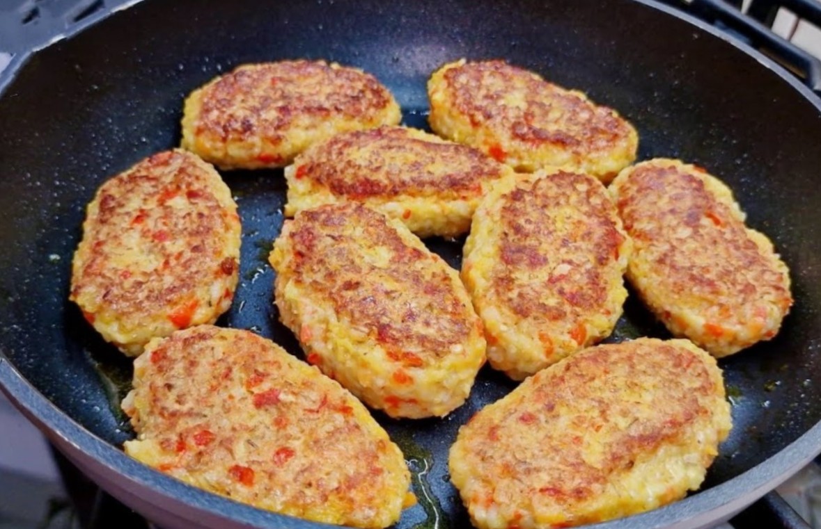 Chiftele delocioase fara carne dar cu orez perlat si ardei dulce