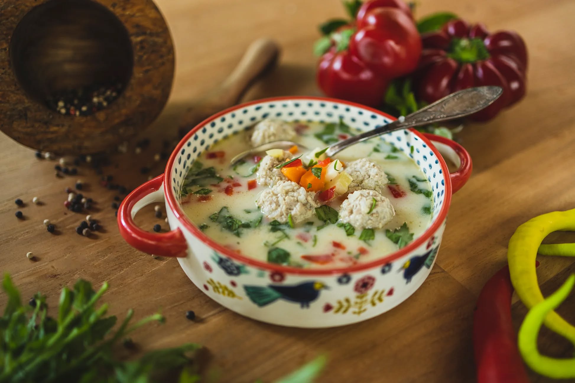 Ciorbă de perișoare a la grec. Foarte gustoasa, o ciorba la care nu poți refuza și a doua porție