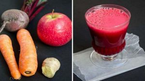 Ce se întâmplă când combinați sfecla roșie, morcovul și merele.  Au descoperit ca  poate chiar vindeca si cancerului pulmonar