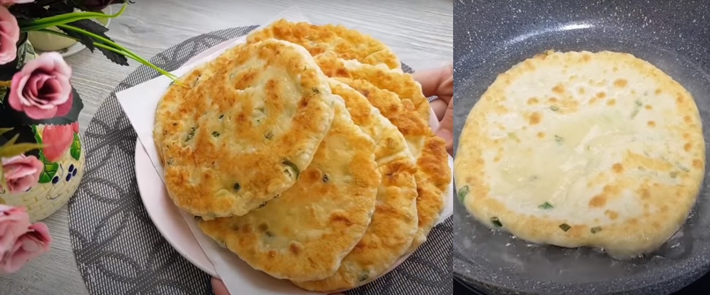 Turte pe bază de chefir, cu verdeață – delicios și economic!